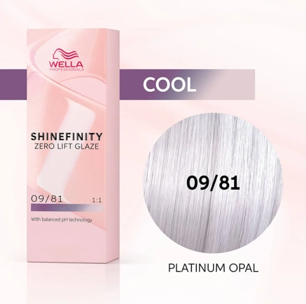 Wella Professional Shinefinity Zero Lift Glaze - 09/81 60ml - Very Light Blonde Pearl Ash főképe